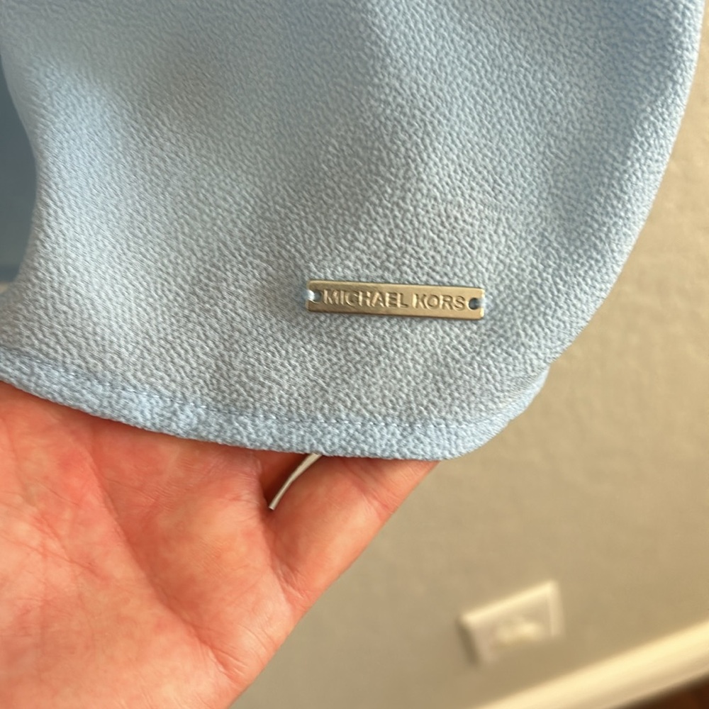 Office/night out baby blue blouse - Picture 6 of 6